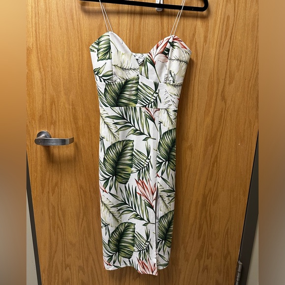Bloomingdale’s Tropical Print Slit Dress - Picture 1 of 6